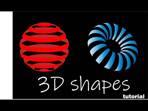 Striped 3d shape tutorial adobe illustrator
