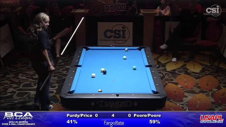AZ State 8 Ball Scotch Doubles Poore & Poore vs Pu...