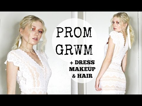 PROM GRWM 2017 / Makeup, Outfit, & Hair - YouTube
