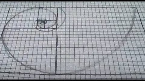 How to draw a Fibonacci spiral with graph paper