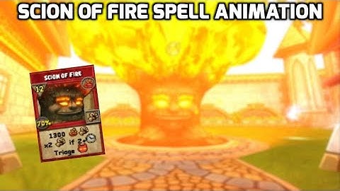 WIZARD101 NEW FIRE SPELL: SCION OF FIRE (12 PIPS)