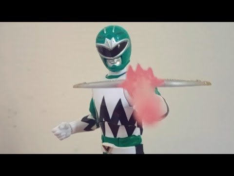 Power Rangers Lightning Collection Lost Galaxy Green Ranger Toy Review ...