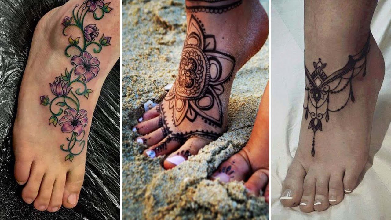 50 Best Foot Tattoos For Women - YouTube