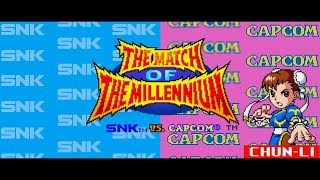 [NGPC] SNK vs. Capcom: The Match of the Millennium (1999) - Tourney - Chun-Li Playthrough