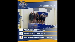 2023 SCAC Swim and Dive Championships: Trinity University Womens 200-yard Medley Relay