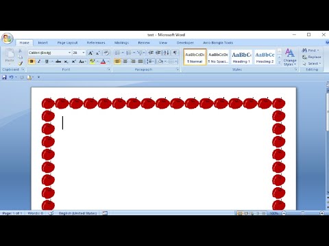 how to insert a custom page border in word