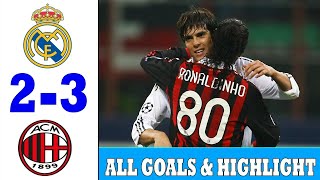 Милан 2-3 Реал Мадрид | Ac Milan 2-3 Real Madrid | Highlight All Goal #Football#Realmadrid#Milan