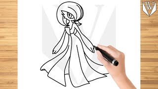 How to draw Gardevoir Pokemon Step by step, Drawing Tutorial Trick Easy For Kids screenshot 5