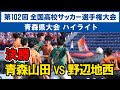 【高校サッカー選手権】決勝 青森山田 VS 八戸学院野辺地西高 青森県大会決勝 全国高校サッカー選手権大会 青森 2023年11月5日 　優勝