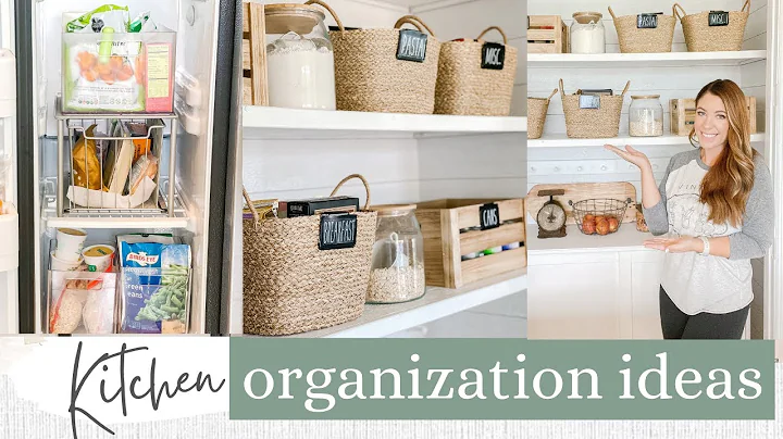ORGANIZE + DECORATE MY KITCHEN | KITCHEN ORGANIZE ...