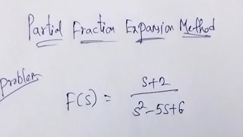 Partial fraction expansion method//problem//inverse laplace transform/network analysis/pls subscribe