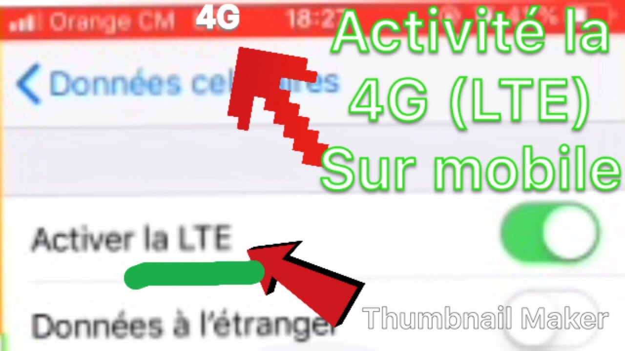COMMENT FAIRE POUR ACTIVER LA 4G SUR MON MOBILE - YouTube
