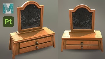 Stylized Dresser - Autodesk Maya 2022 and Substance 3D Painter