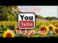 My first vlog How to play youtube in background #pinoyPBF #pbftv