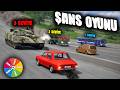 ARABA VS ŞANS OYUNU // ABSÜRT DENEY // BeamNG.drive // Cars vs downhill