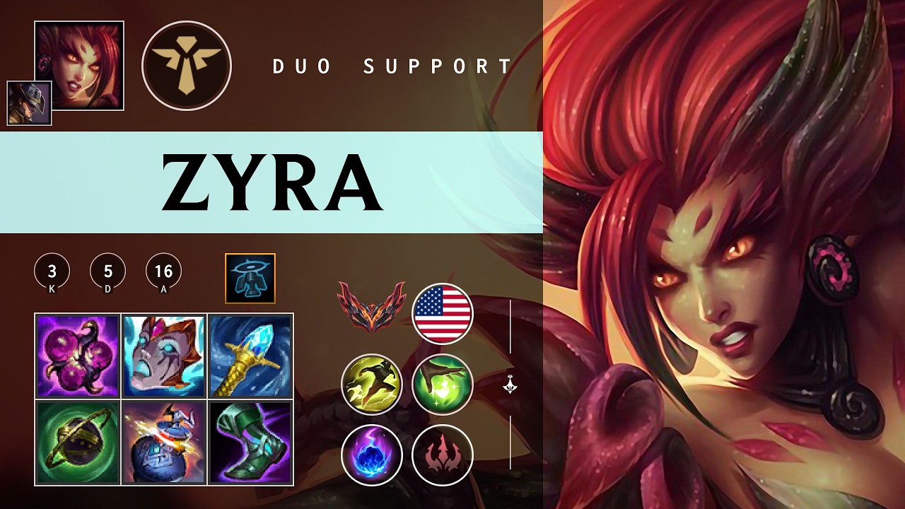 Zyra Support vs Thresh - NA Grandmaster Patch 26.05
