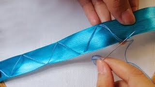 hand embroidery: ribbon work |ribbon embroidery tutorial