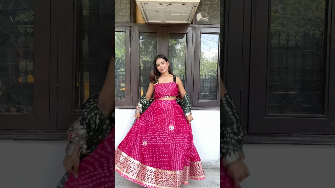 Day 7/9 Navratri outfit idea🦚🌸