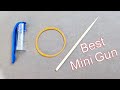 how to make gun with pen cap _ how to make mini gun at home _ how to make gun with pen and rubber 🎯