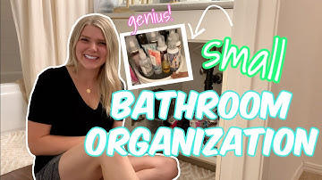 EXTREME SMALL BATHROOM ORGANIZATION & DECLUTTER (organize with me!) // Rachel K
