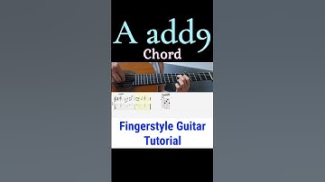 A add9 Chord | Fingerstyle Guitar Tutorial + TABS, Sheet Music