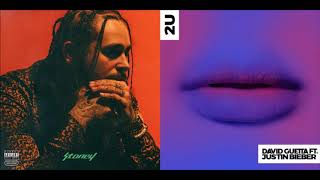 I Fall 2u Post Malone x David Guetta And Justin Bieber