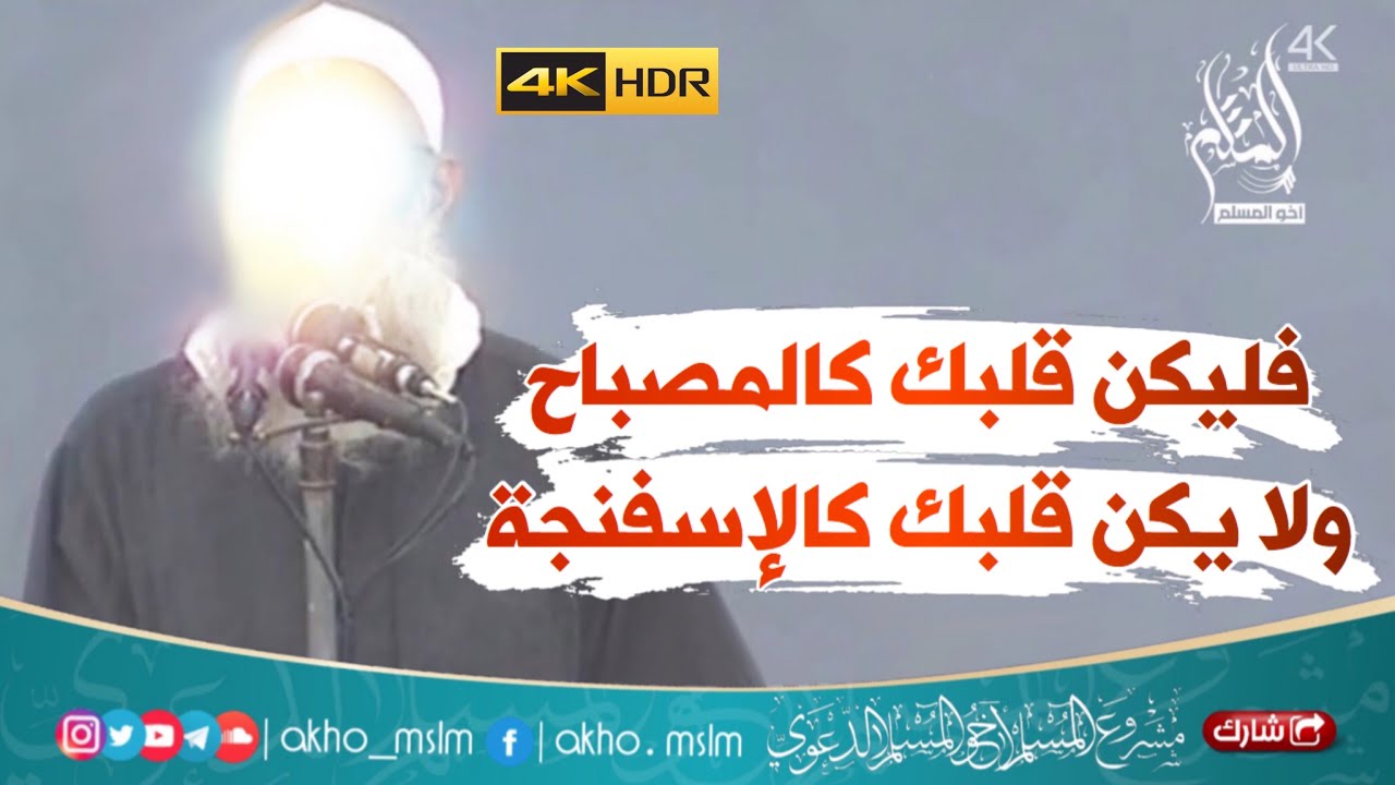من أروع نصائح ابن تيمية لتلميذه ابن القيم "فليكن قلبك كالمصباح ولا يكن كالإسفنجة" - الشيخ محمد رسلان