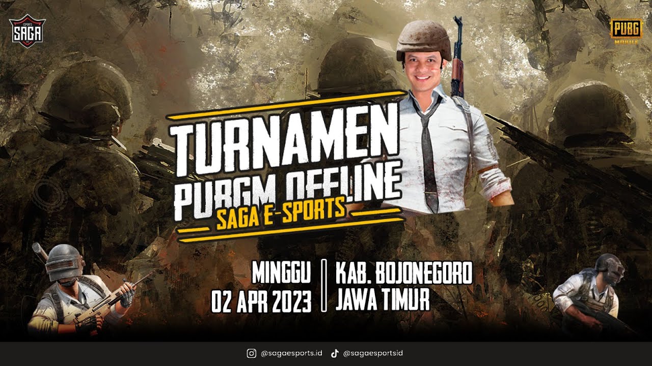 TOURNAMENT PUBG MOBILE SAGA ESPORT, Minggu 2 April 2023