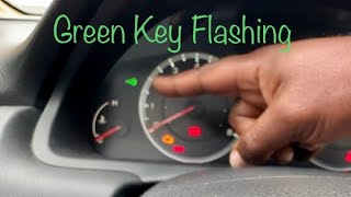 Green Key Flash on Dash “Honda”