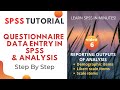 SPSS Tutorial (Video 6): Questionnaire data entry and data analysis - Part 6