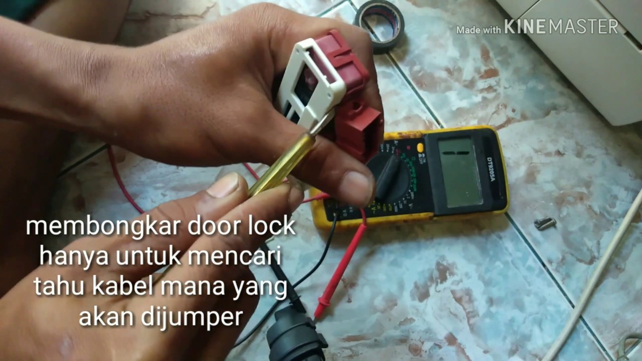 Memperbaiki mesin cuci sharp front loading tidak berputar