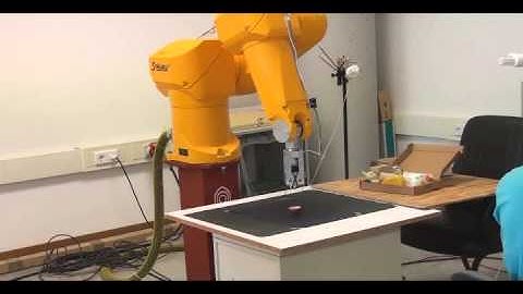 Grasping a Sequence of Objects using a flexible gripper and artificial vision.