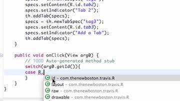 Android Developing Applications Tutorial 86 Creating Tabs in Java