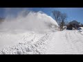 #403 Blade, Blower and Sunshine. Kubota LX2610 Compact Tractor. Clearing snow before the first thaw.