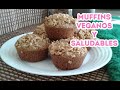 Muffins o Ponquesitos Veganos |SALUDABLE | Dulce Becca