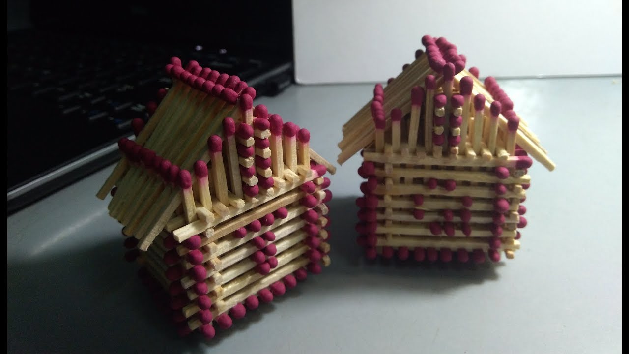 How to make a house with matches House matches YouTube