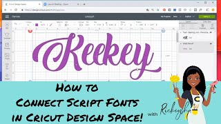 Cursive Font Design Space Tutorial with Rickeysha The Craftinista