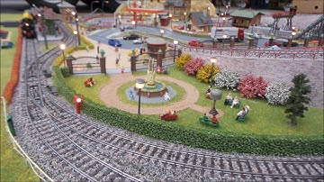 Complete Märklin C-railsbaan 180x120x24cm