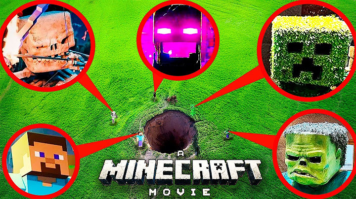 My drone filmed STEVE, a ZOMBIE, a SKELETON and a CREEPER from the MINECRAFT MOVIE in Real Life!