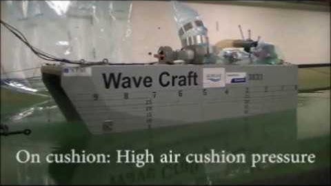 Air Cushion Vessel illustration - air cushion On / Off