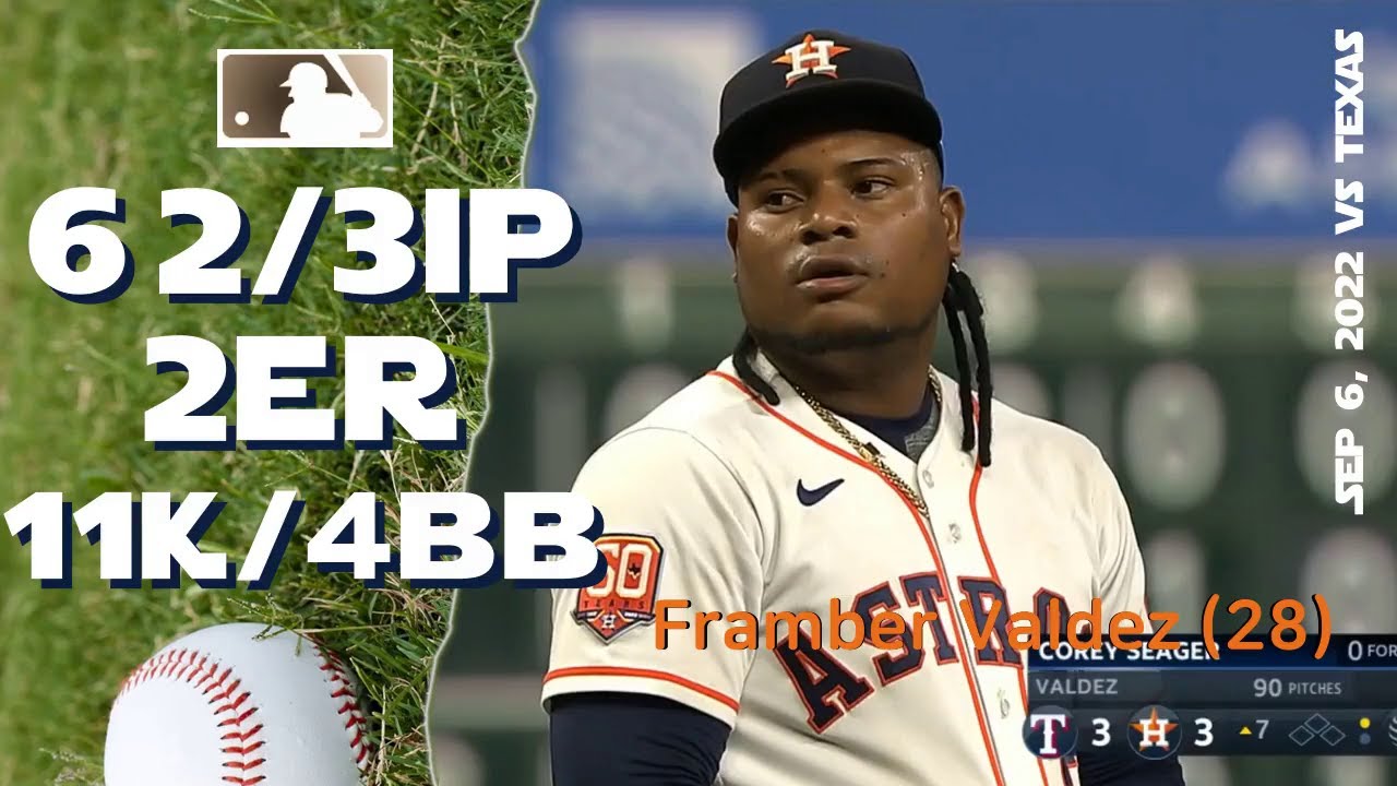 Framber Valdez 11K game | Sep 6, 2022 | MLB highlights