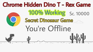 Google chrome browser secret game || dinosaur game || dino t - rex game || technical boy vikas screenshot 5