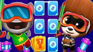 Talking Tom D Run Neon Rush Event Lucky Card Splash Tom Vs Rac Boss Fight Gameplay