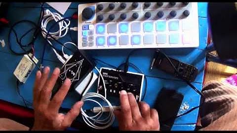 MONOTRON circuit BENT with beatstep and kommander