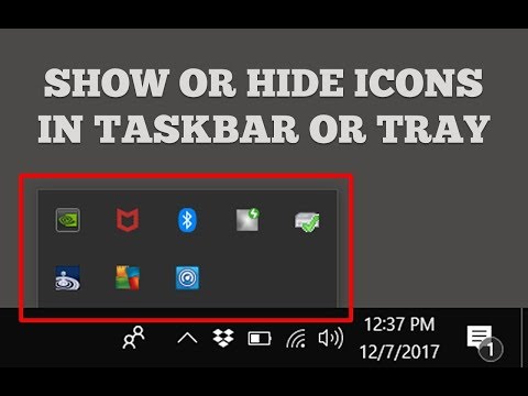 Video: How To Display The Tray Icon