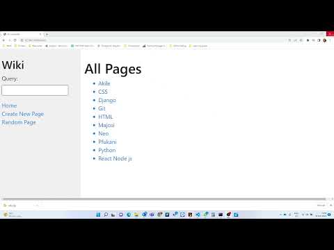 Design a Wikipedia-like online encyclopedia. Django project