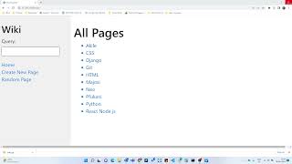 Design a Wikipedia-like online encyclopedia. Django project