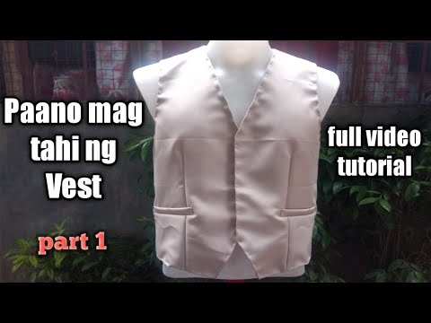 Video: Paano Tumahi Ng Isang Naka-istilong Vest