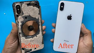 Restoration  Destroyed iPhone Xs Max | Restoring iPhone Xs Max Change Body Restoration Destroyed ...