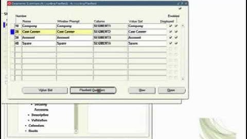 Create chart of accounts in oracle general ledger